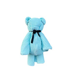 Lade das Bild in den Galerie-Viewer, Badeponcho in der Farbe Türkis als Teddybär gebunden ist das perfekte Geschenk für Kinder
