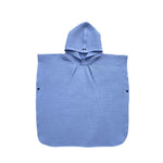 Lade das Bild in den Galerie-Viewer, Badeponcho für Kinder in Pastell Blau aus 100% Baumwolle
