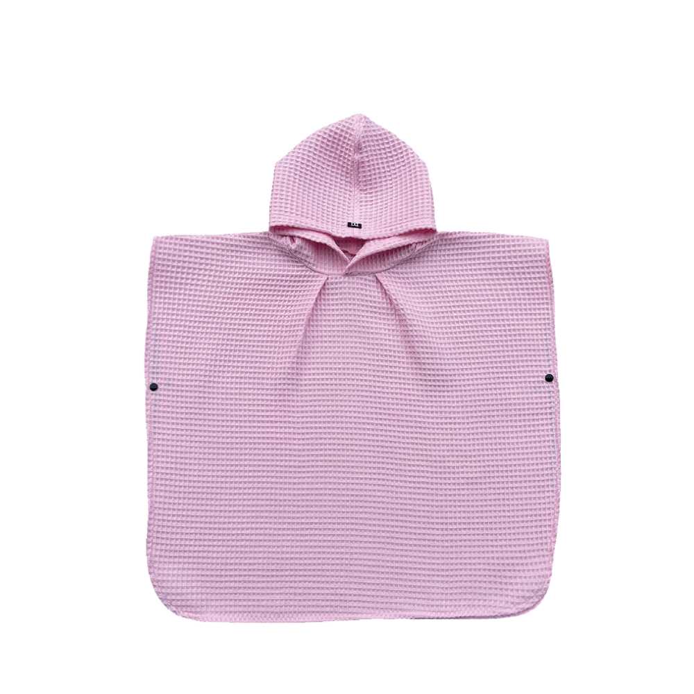 Badeponcho für Kinder in rosa aua 100% Baumwolle